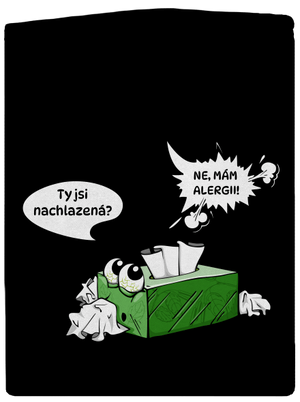 Mám alergii dámská mikina na zip Black