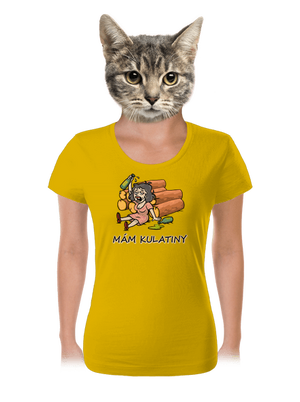 Mám kulatiny dámské tričko Yellow