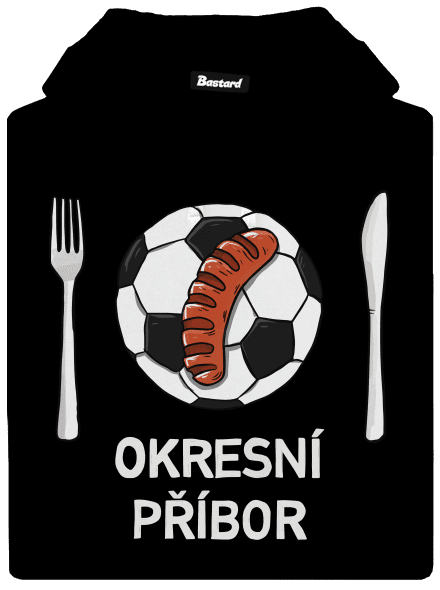 Okresní příbor pánská mikina klokanka Black