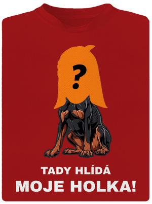 Tady hlídám já pánské sportovní tričko Red Mal