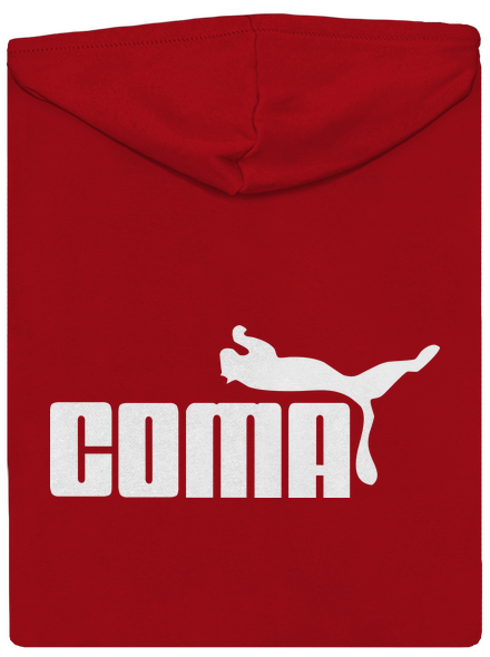 Coma pánská mikina na zip Red