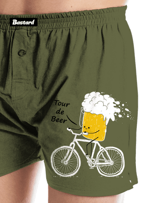 Tour de beer pánské trenky Khaki