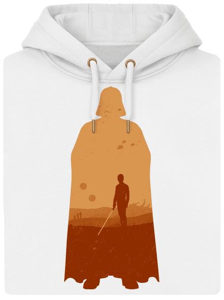 Skywalker unisex mikina premium Snowwhite