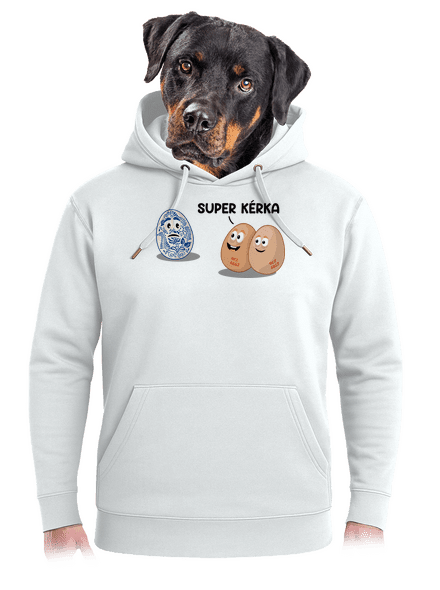 Super kérka unisex mikina premium Snowwhite