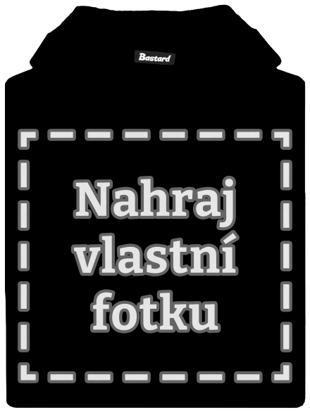 Vlastní potisk dětská mikina klokanka Black
