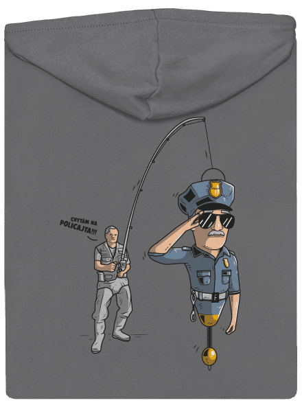 Policajt dámská mikina na zip Steel Gray