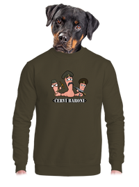 unisex mikina bez kapuce