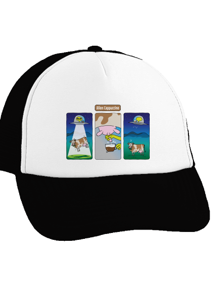 Alien Cappuccino kšiltovka truckerka Black cap