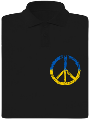 Ukrajina - Peace pánská polokošile Black