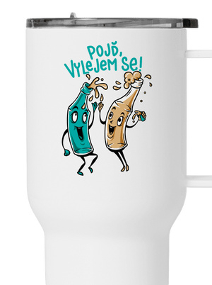 Vylitý termohrnek White