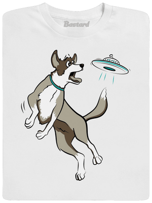 Létající talíř pánské dlouhý rukáv White