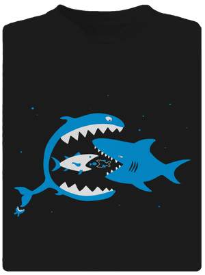 Rybky dětské sportovní tričko Black