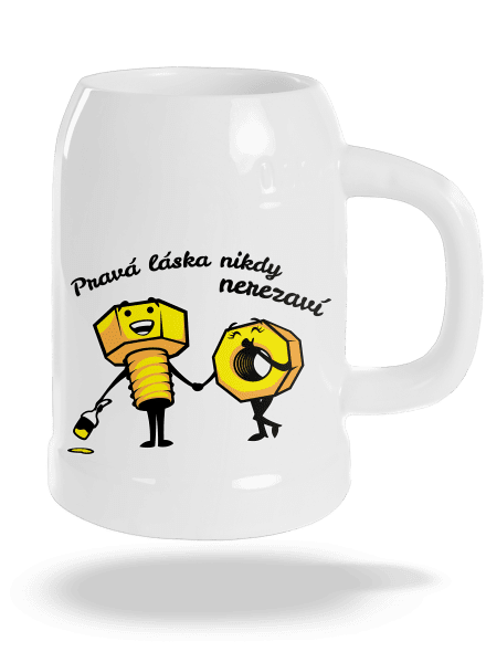 Pravá láska půllitr White