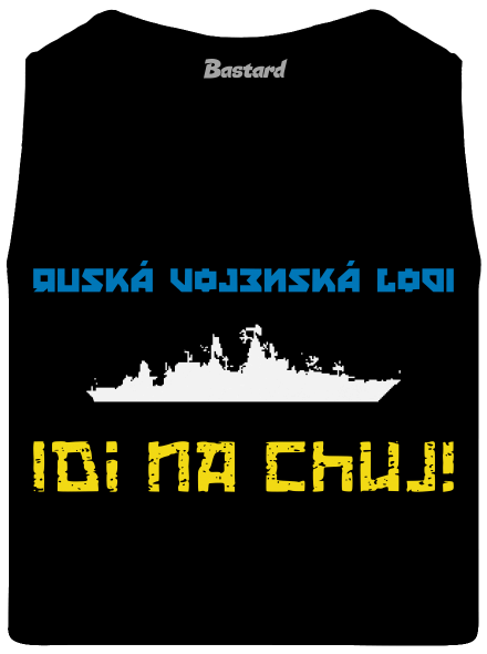 Ukrajina - Lodi idi na chuj pánské tílko Black