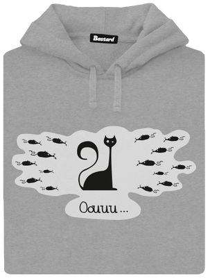 Oouuu pánská mikina klokanka Light Melange