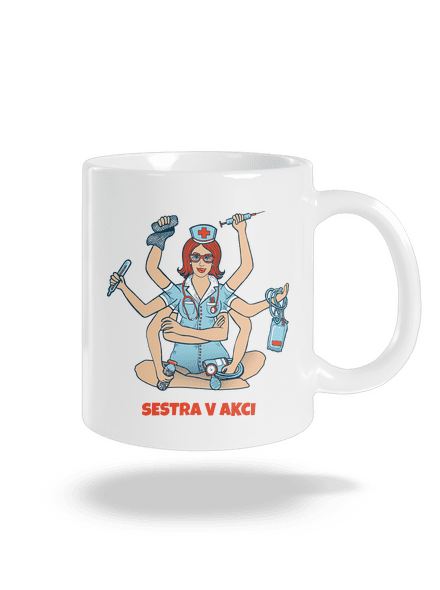 Sestra v akci klasický hrnek White