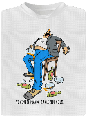 Žiju ve lži pánské sportovní tričko White