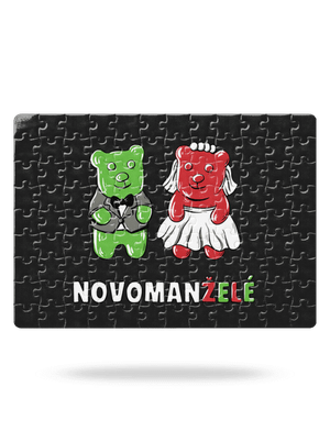 Novomanželé z želé puzzle White