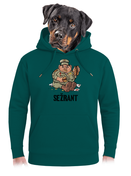 Sežrant unisex mikina premium Emerald Green