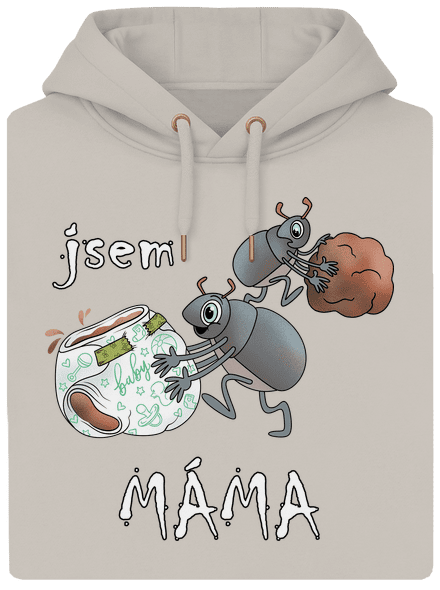 Jsem táta a máma unisex mikina premium Pastel Macchiato