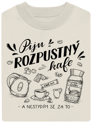 B12: Piju rozpustný unisex mikina bez kapuce Off White