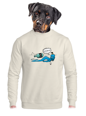 unisex mikina bez kapuce