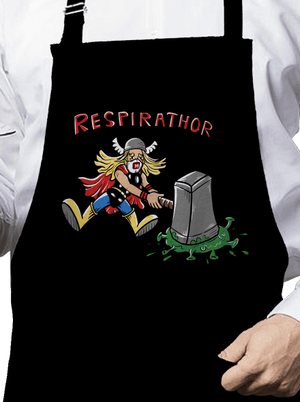 Respirathor zástěra Black