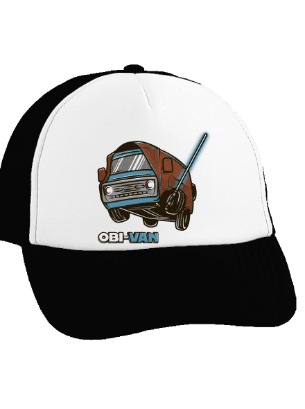 Obi-Van kšiltovka truckerka Black cap