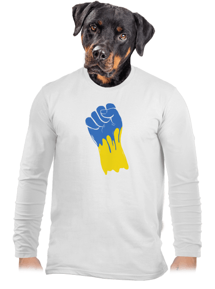 Ukrajina - Ruka pánské dlouhý rukáv White