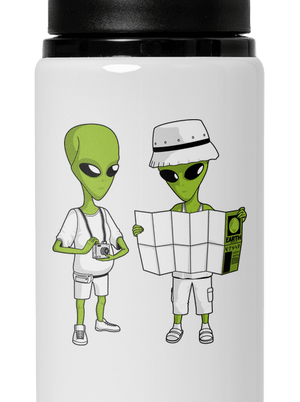 Mimozemšťané lahev na vodu White