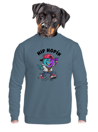 unisex mikina bez kapuce