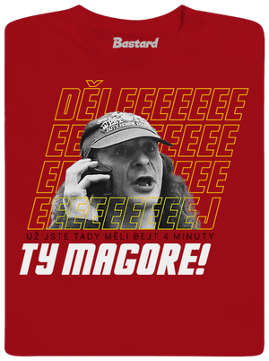 B18: Jiří Kára pánské dlouhý rukáv Red