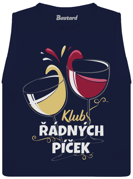 Klub řádných píček dámské tílko volné Navy