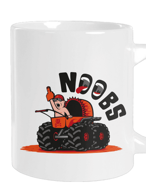 Monster kočárek velký hrnek White