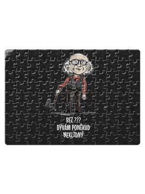 Neklidný - vlastní text puzzle White