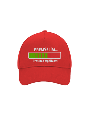 Přemýšlím kšiltovka baseballka Classic Red