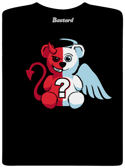 Anděl vs. ďábel pánské dlouhý rukáv Black