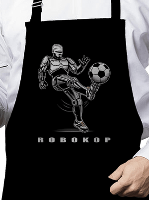 Robokop zástěra Black