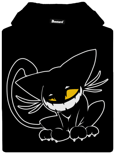 Evil cat pánská mikina klokanka Black