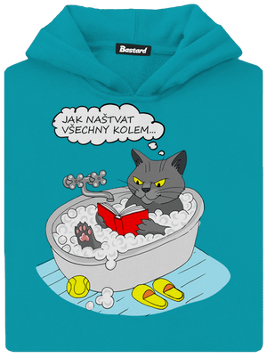 Jak všechny naštvat dětská mikina klokanka Hawaiian Blue