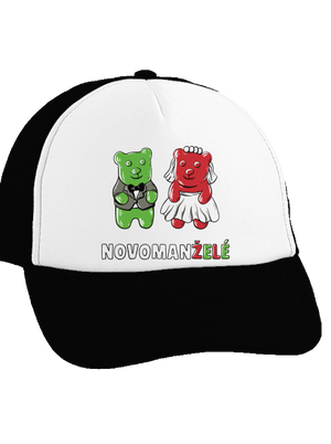Novomanželé z želé kšiltovka Black cap
