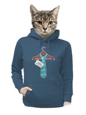 Nechci se vázat dámská mikina klokanka Denim