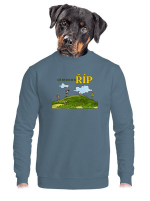 unisex mikina bez kapuce