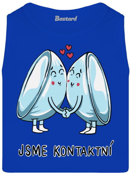 Kontaktní čočky pánské tílko Royal Blue