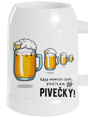 Pivečka půllitr White