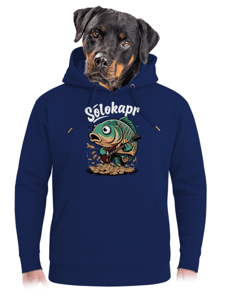 Sólokapr unisex mikina premium Navy