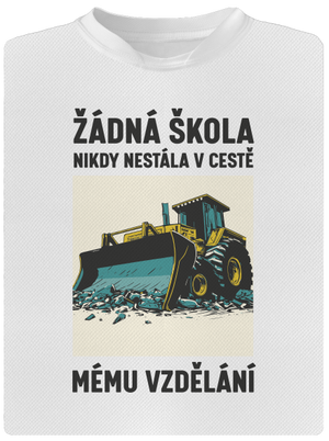 Žádná škola pánské sportovní tričko White