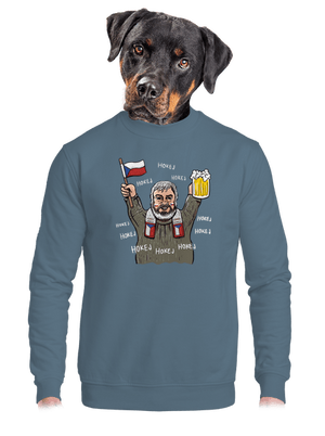 unisex mikina bez kapuce