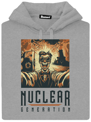 Nuclear generation pánská mikina klokanka Light Melange