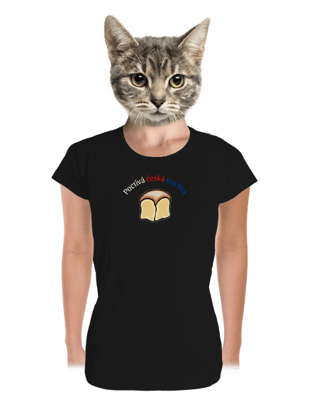 Poctivá buchta a klobása dámské tričko premium Black